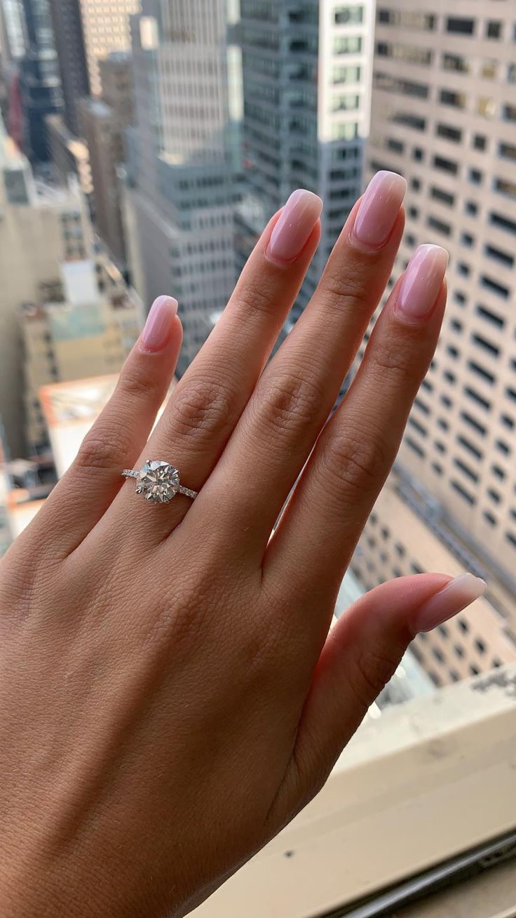 Round Diamond Pavé Diamond Engagement Ring