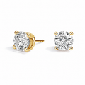 Classic Four-Prong Diamond Stud Earrings