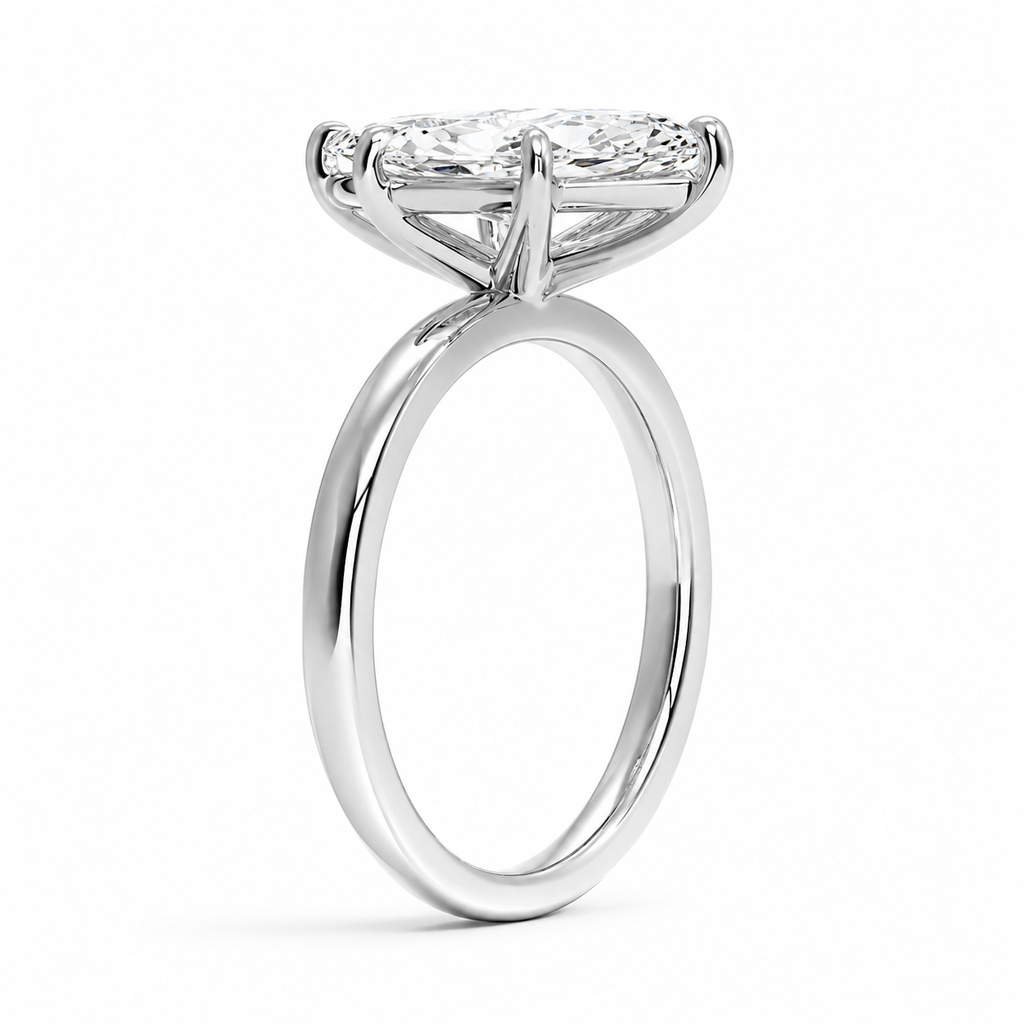 Marquise Diamond Solitaire Diamond Engagement Ring