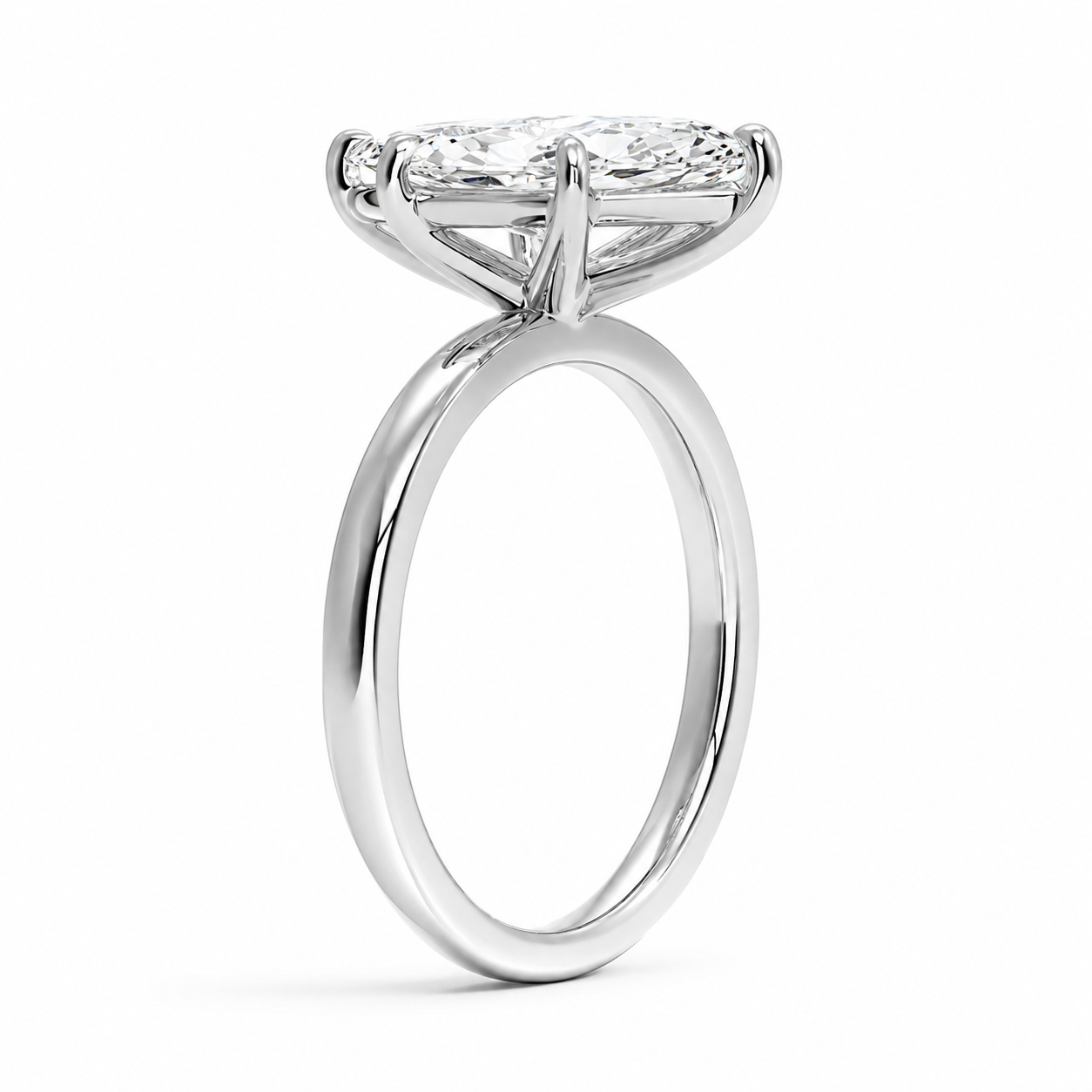 Marquise Diamond Solitaire Diamond Engagement Ring