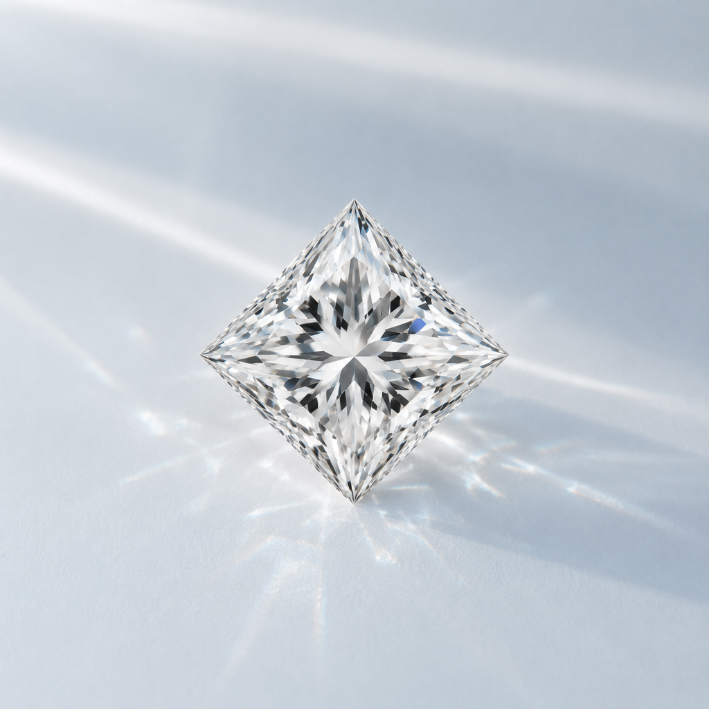 Princess Cut Diamond Solitaire Diamond Engagement Ring