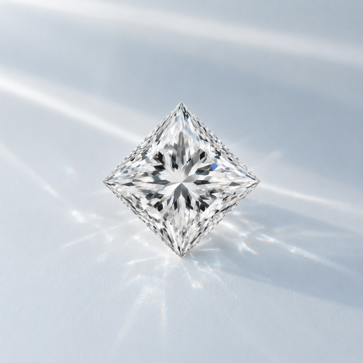 Princess Cut Diamond Solitaire Diamond Engagement Ring