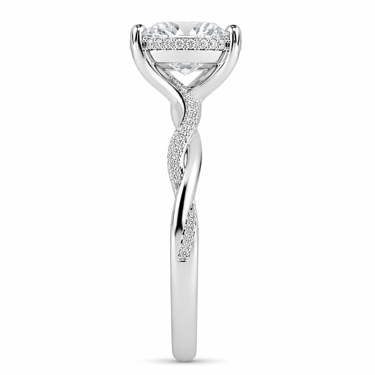Everlace Oval Diamond Engagement Ring