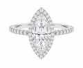 Devina Marquise Double Halo Diamond Engagement Ring