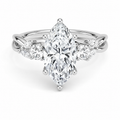 Ophelia Marquise Cluster Diamond Engagement Ring