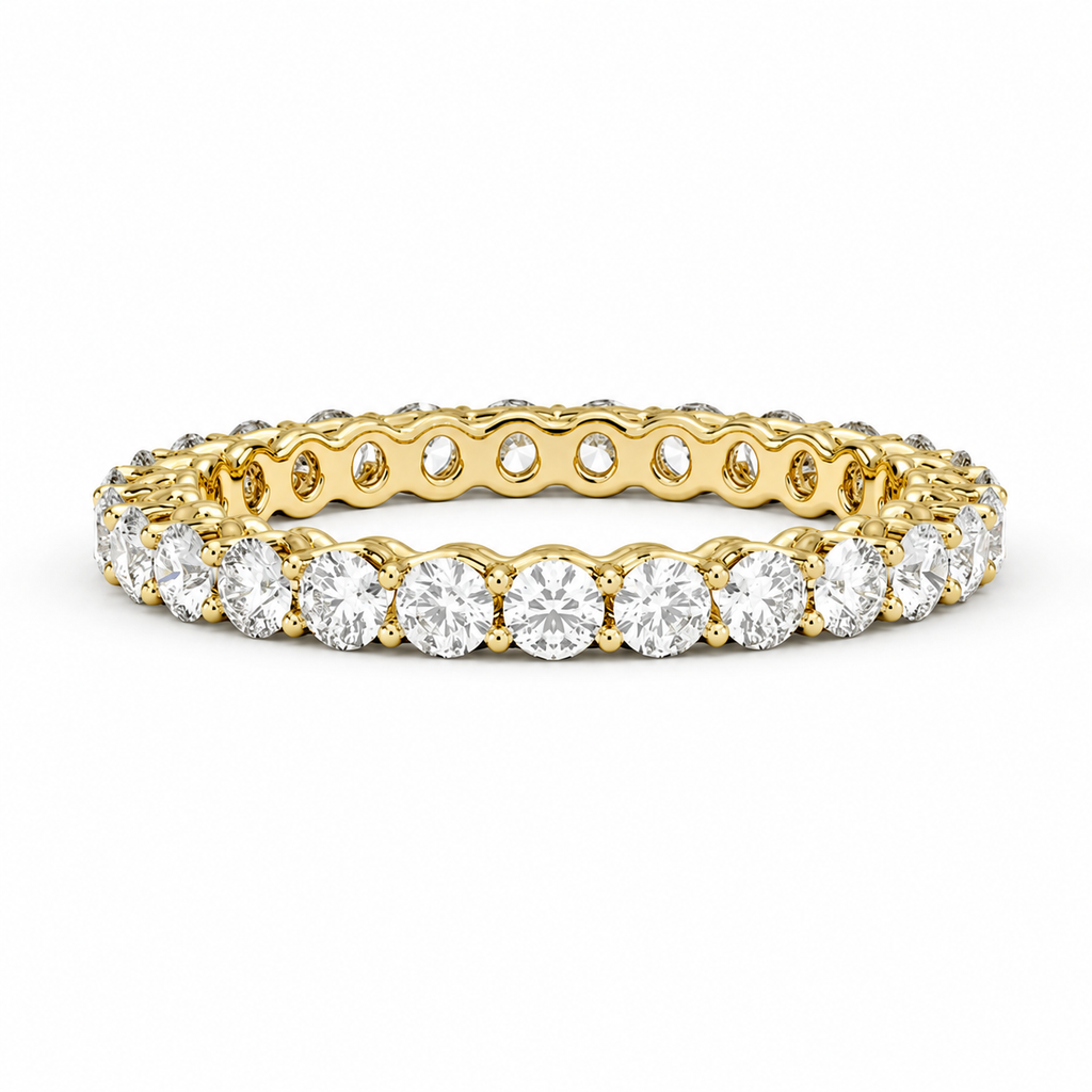 Infini Round Brilliant Diamond Eternity Band