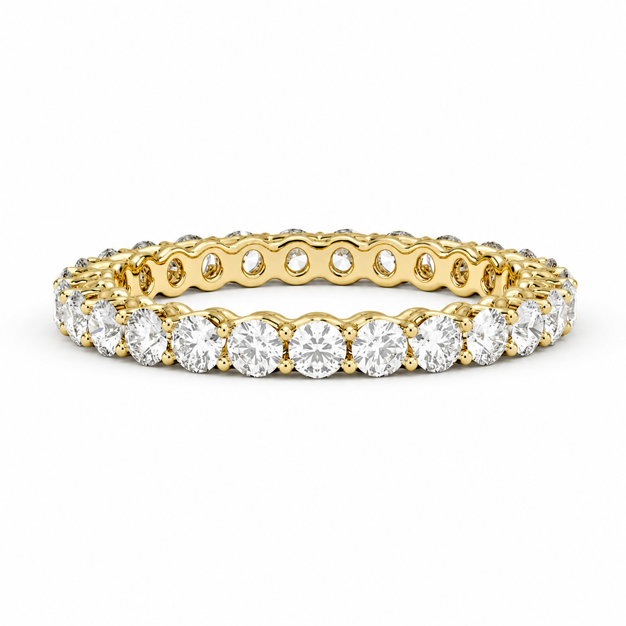 Infini Round Brilliant Diamond Eternity Band
