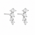 Diamond Vine Stud Earrings