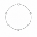Ella Bezel Diamond Station Bracelet
