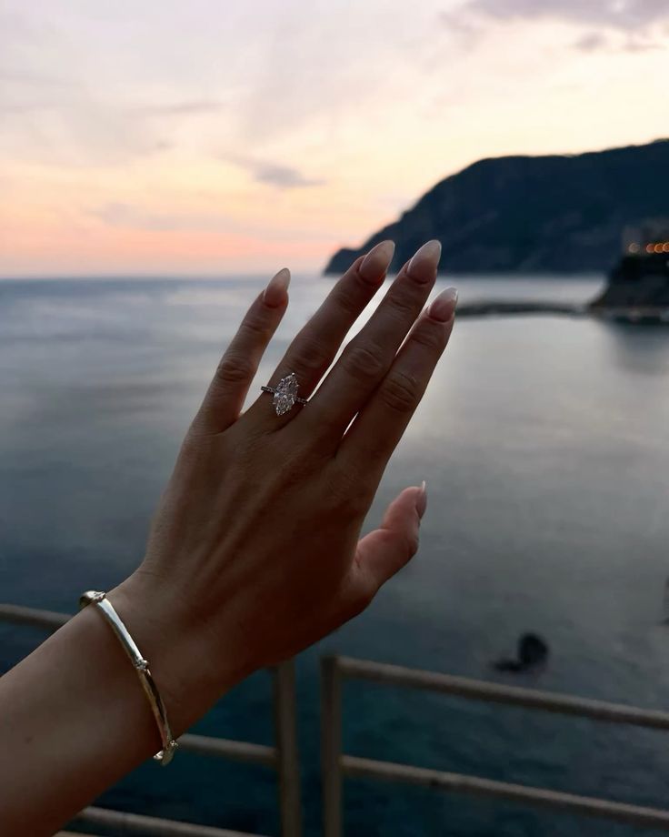 Marquise Diamond Solitaire Diamond Engagement Ring