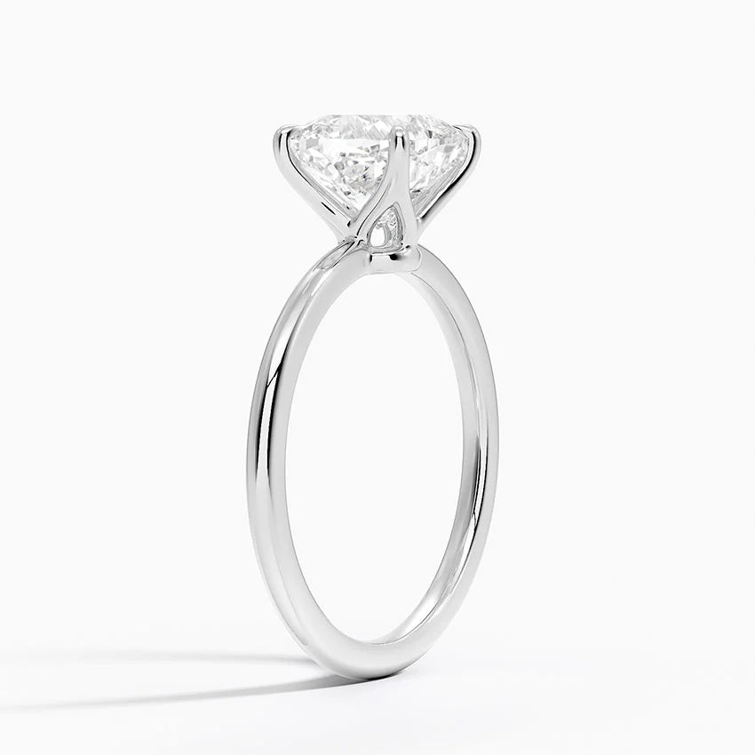 Cushion Solitaire Diamond Engagement Ring