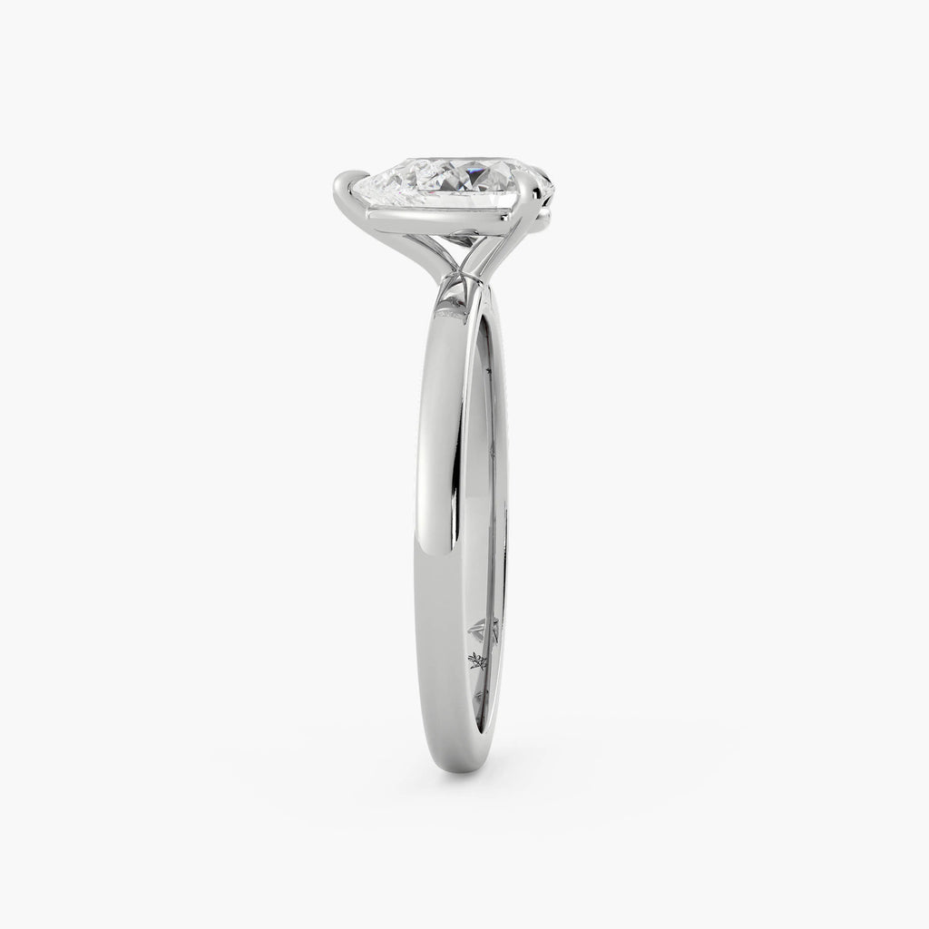Pear Solitaire Diamond Engagement Ring