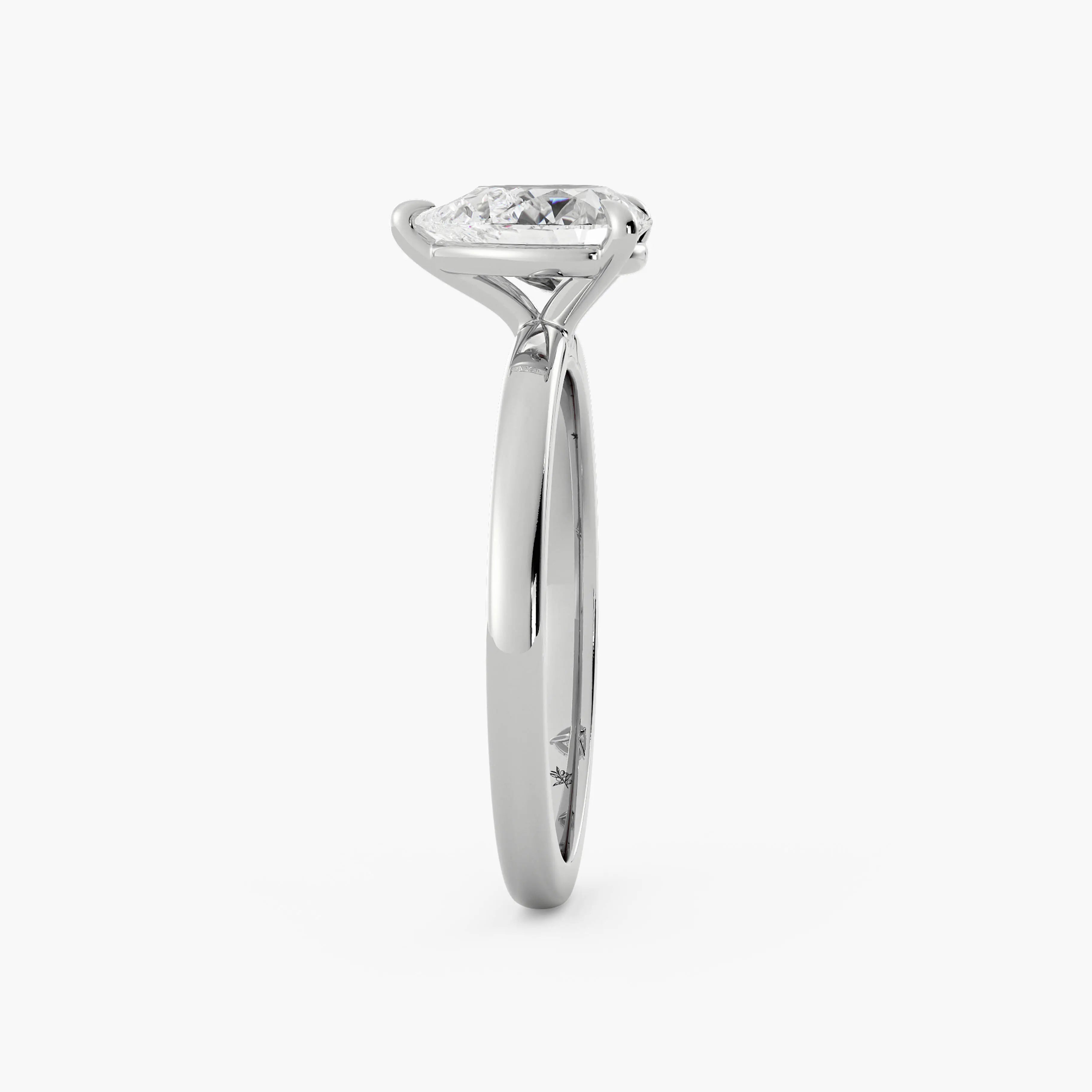 Pear Solitaire Diamond Engagement Ring