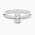 Pear Solitaire Diamond Engagement Ring