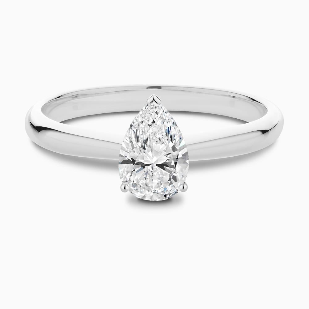 Pear Solitaire Diamond Engagement Ring