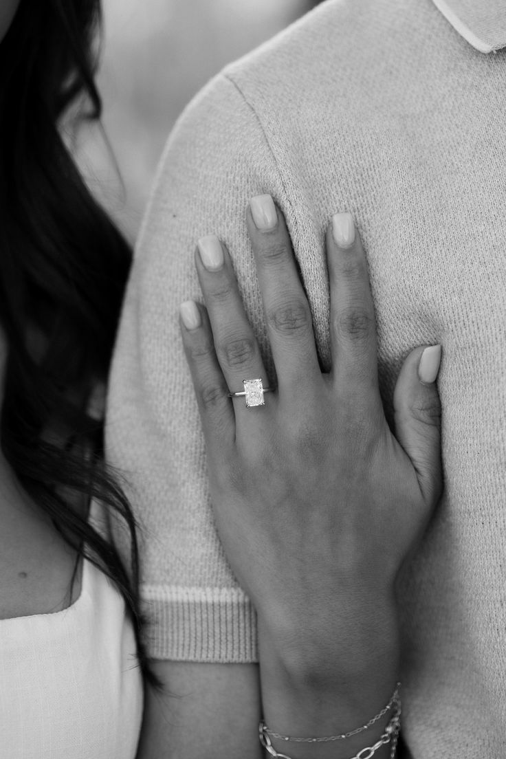 Radiant Cut Solitaire Diamond Engagement Ring