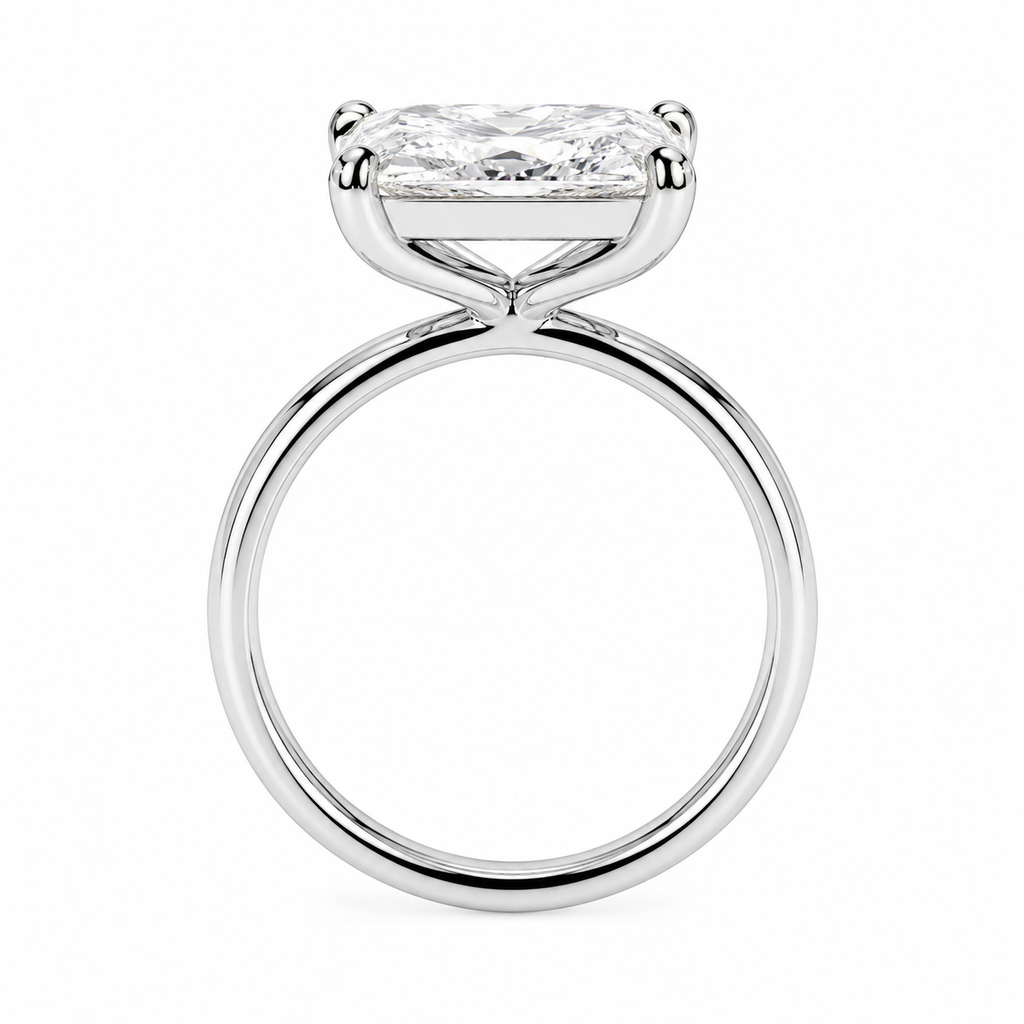 Radiant Cut Solitaire Diamond Engagement Ring