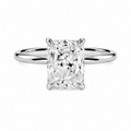 Radiant Cut Solitaire Diamond Engagement Ring